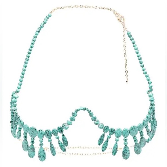 NWOB Cult Gaia Gabrie Beaded Bralette Necklace - Picture 1 of 9
